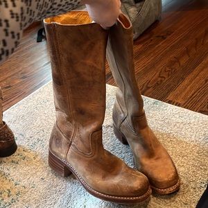 Distressed Frye Boots